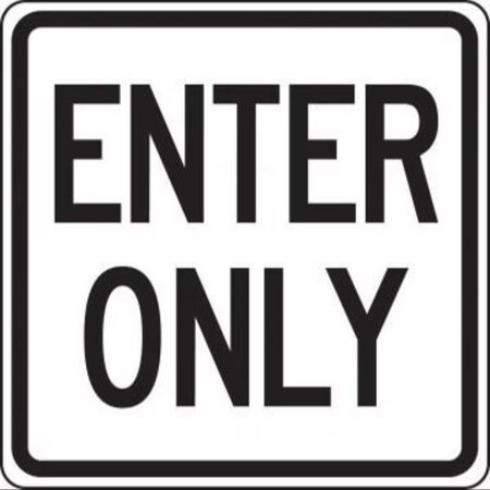 Accuform FACILITY TRAFFIC SIGN 18 in  X 18 in FRR842HP